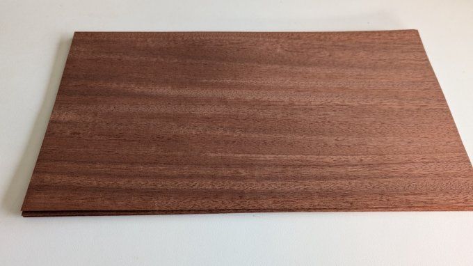 Lot 6x Acajou 37 x 20 cm ép 0.6 mm (35)