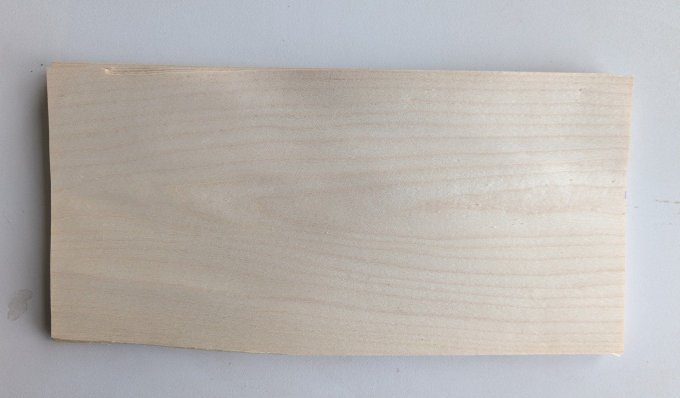 Lot 7x Erable 35 x 15 cm ép 0.6 mm (57A)