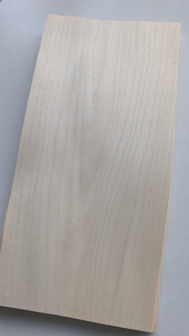Lot 7x Erable 35 x 15 cm ép 0.6 mm (57A)