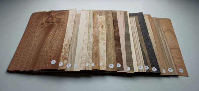 Lot 24 essences  placages.fr