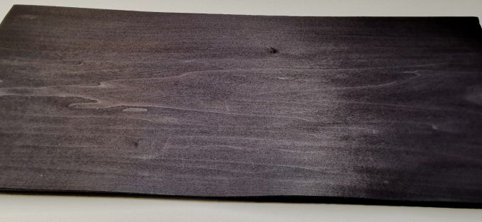 Tulipier  teinté noir 60 x 25 cm ép 0.6 mm