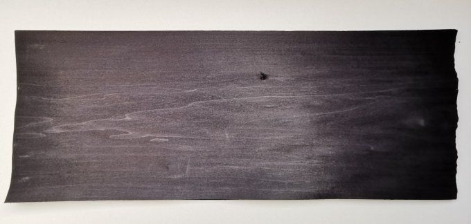 Tulipier  teinté noir 60 x 26 cm    