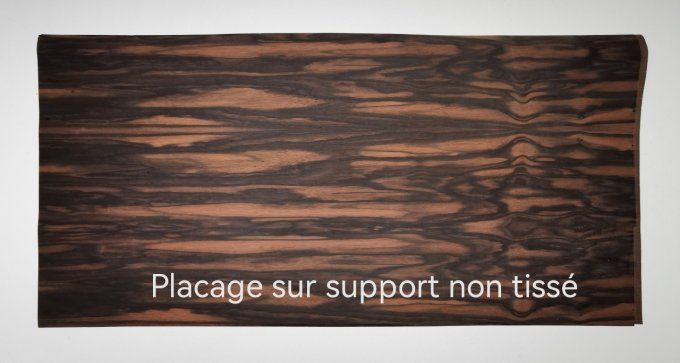 Ebène de Macassar sur support non tissé 70 x 34 cm  C