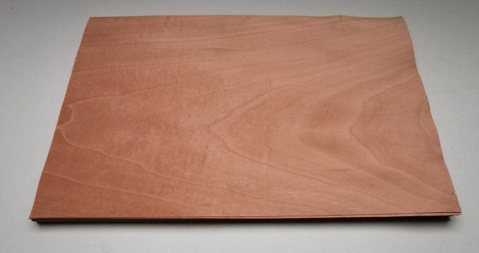 Erable teinté rose  35 x 24 cm    