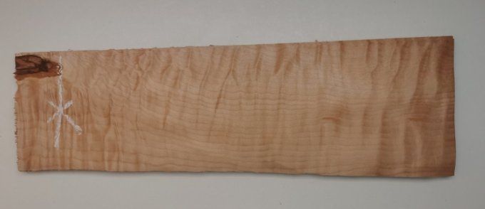 Erable pommelé 48 x 12 cm L153