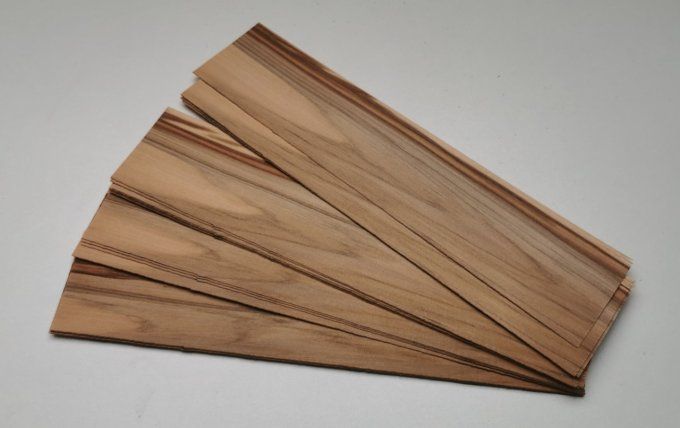 Lot 20x Satiné Red gum 30 x 7 cm L52