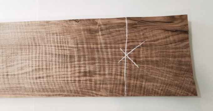Lot 10 feuilles de Noyer 170 x 20 cm  = 3.4 m²  L9