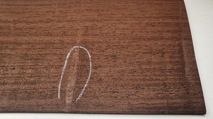 Wengé 77 x 25 cm L204