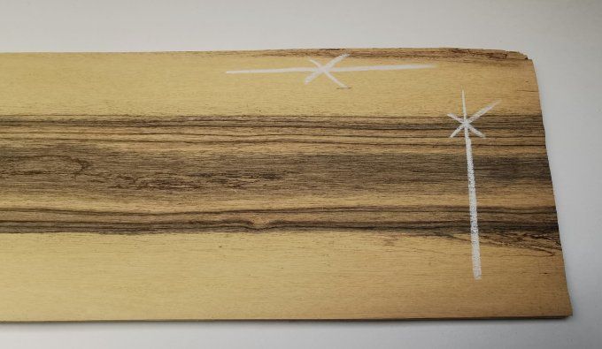 Ebène blanc 60 x 20 cm L10
