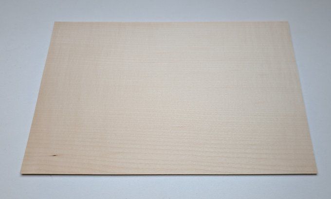 Lot 6x Erable 32 x 20 cm ép 0.6 mm D3