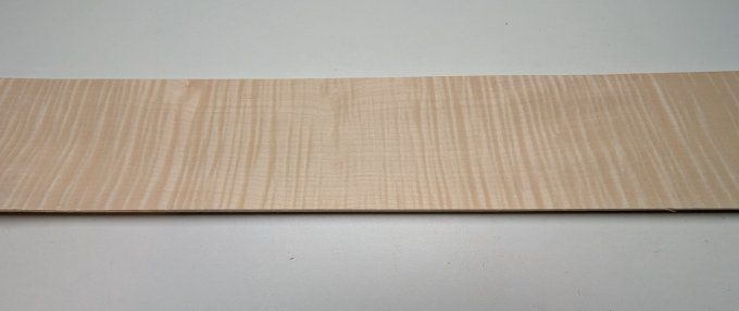 Lot 6x Erable ondé 78 x 11 cm ép 0.6 mm (34)