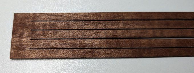 Lot 5x Filets d'Acajou 60 x 0.5 cm