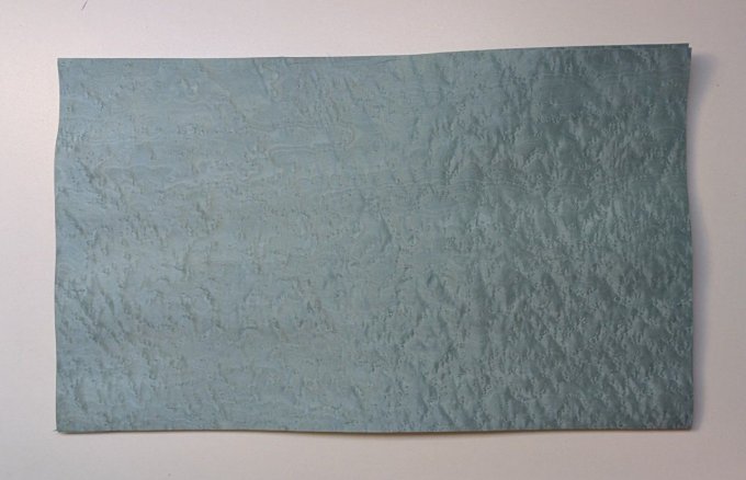 Erable moucheté bleu ciel 62 x 36 cm ép 0.6 mm         