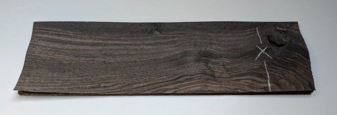 Chêne des marais 45 x 15 cm ép 0.6 mm (86)