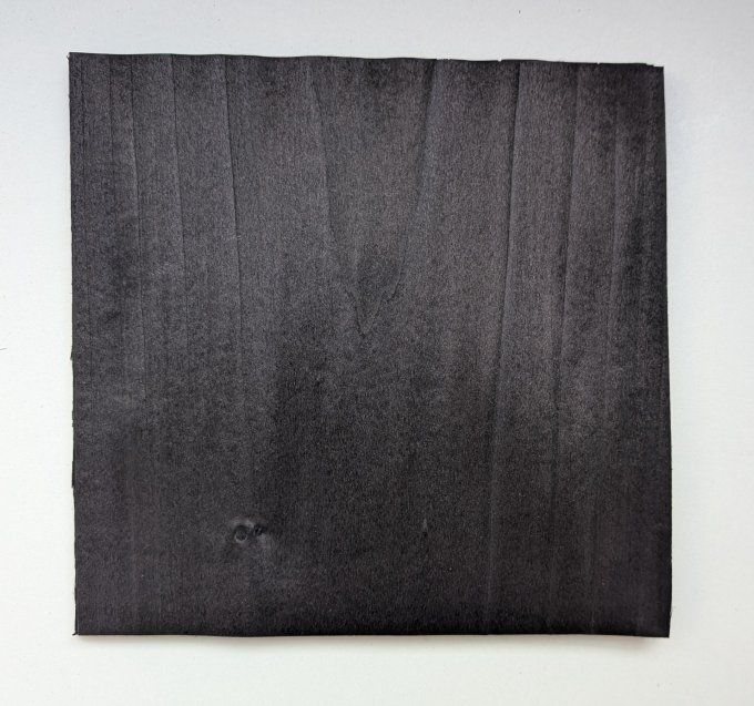 Tulipier teinté noir 25 x 25 cm ép 0.6 mm 