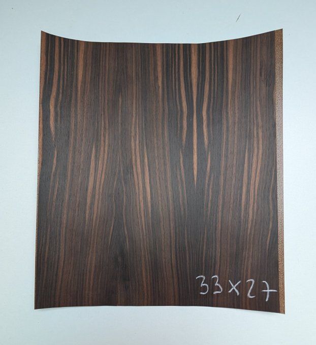 Lot 3x Ebène de Macassar sur support non tissé ép 0.6 mm (B)  