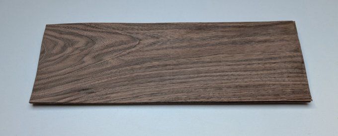 Lot 15x Noyer français 46 x 15 cm ép 0.6 mm (125)