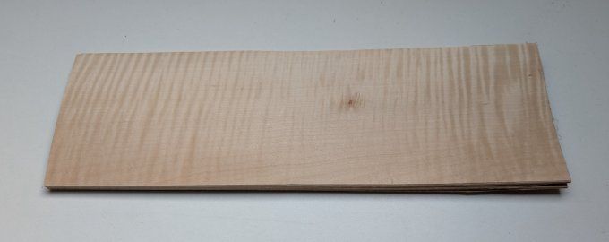 Erable ondé 50 x 15 cm ép 0.6 mm (98)