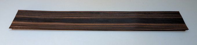 Lot 6x Ebène de Macassar 77 x 9 cm ép 0.6 mm (57)