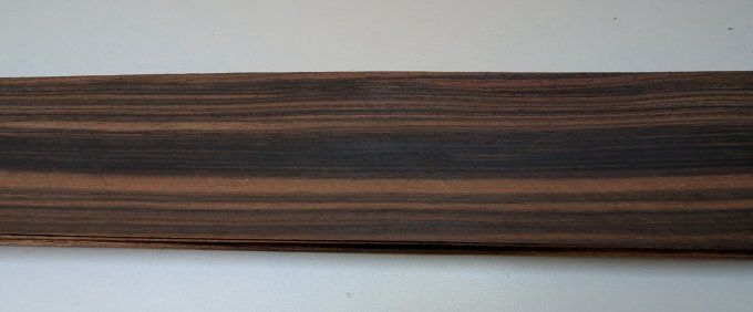 Lot 6x Ebène de Macassar 77 x 9 cm ép 0.6 mm (57)